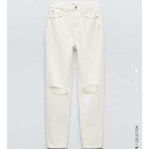 Ripped MOM Jeans ZARA NWT
